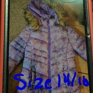 Girls Puffer Coat with fur